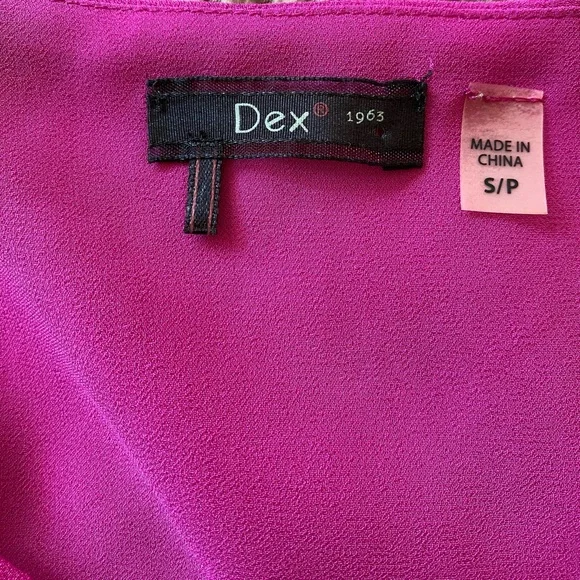 DEX 1963 Double Layer Split-Back Fuchsia Tank - Picture 5 of 5